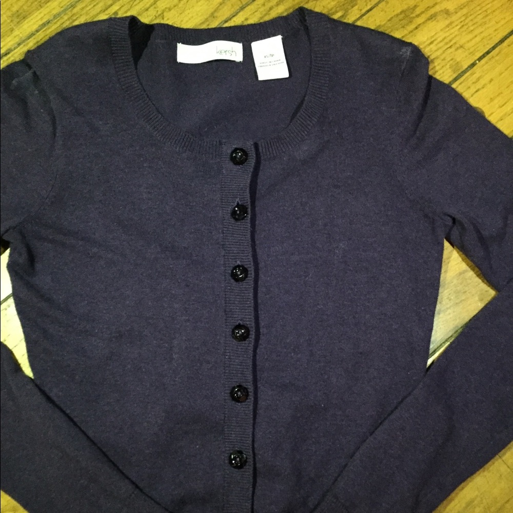 Kersh eggplant cardigan size xs - Picture 3 of 4
